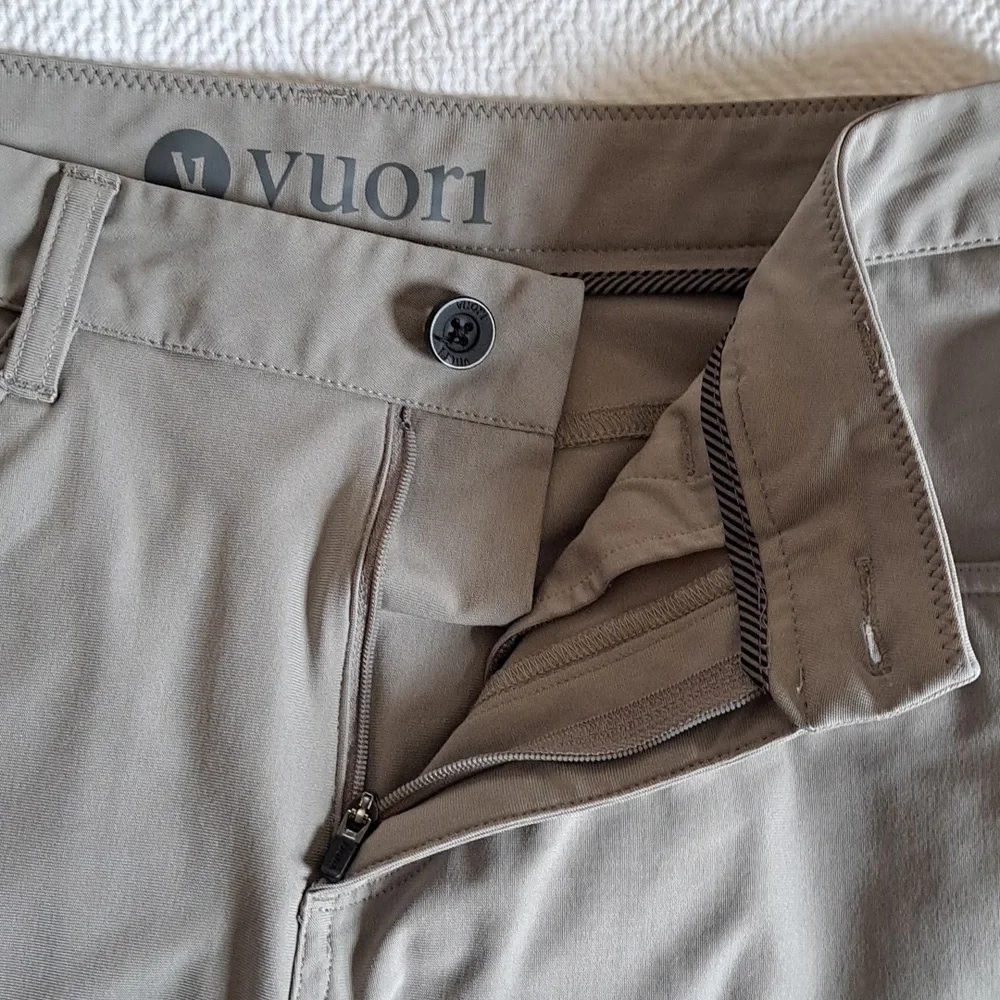 Vuori Mens‎ Meta Grey Stone 5-Pocket Stretch Casual/Athleisure Pants 30x32